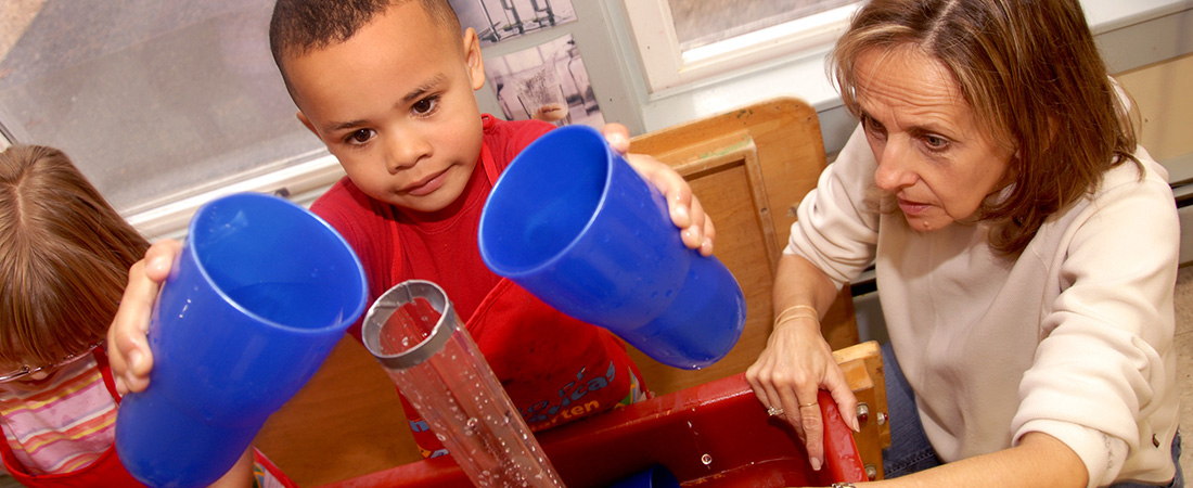 A photo of a preschool classroom