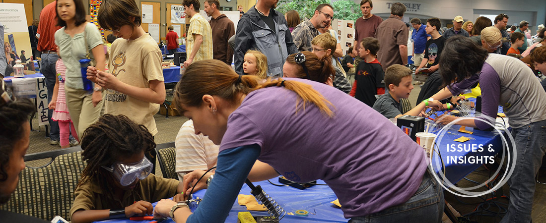 A photo of a science fair