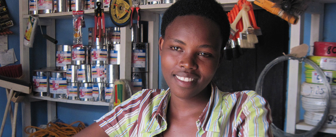 A young woman in Liberia