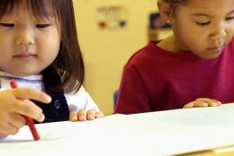 An early childhood classroom.