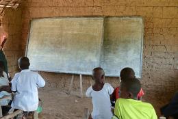 A classroom in the DRC.