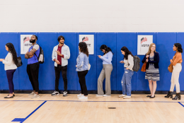 People voting representing How to Get Out the Vote: Promoting Student Voice to Increase Civic Participation