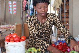 A participant of EDC’s USAID-funded Akazi Kanoze program