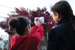 An image of parent and child representing 3 Great Science Activities for Fall