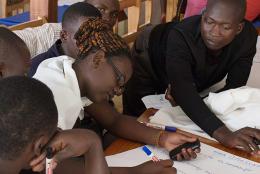 A photo of young people in Rwanda 